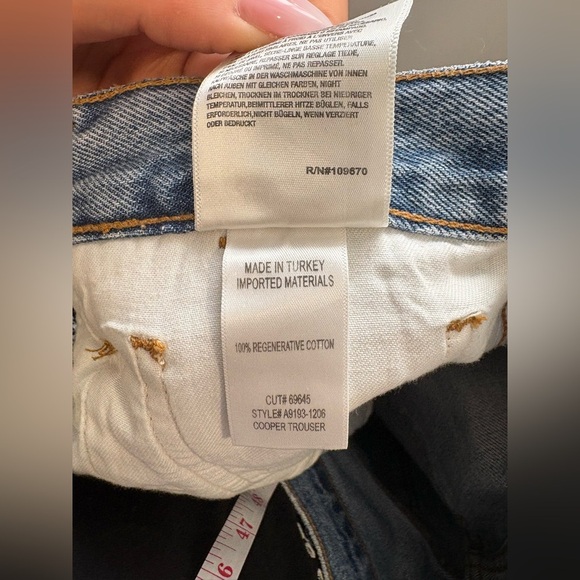 NWT- AGOLDE- Cooper Trouser Jeans in Command- 33 - Picture 6 of 9